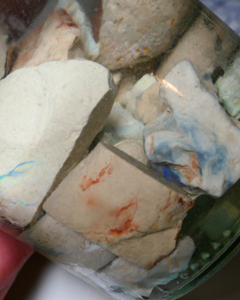 Lightning Ridge Rough Opal Parcel 900cts GAMBLE Knobby & Seam Formations Chips & Chunks Some Multi colours here to explore here 35mm to 5mm WAE24