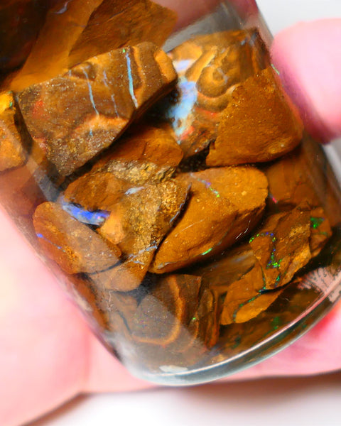 Queensland Boulder Matrix opal 325cts rough Winton Bright colours in veins 18mm to 5mm size range WAE21