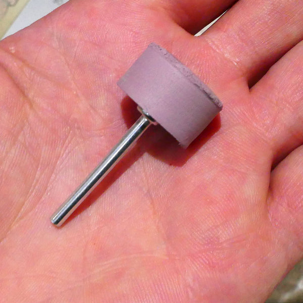 PULSAR DIAMOND® Mk2 Little Ripper™ Hub Drive Diamond Resin Wheels SINGLE 15,000Grit LILAC / LIGHT PURPLE IN STOCK READY TO SHIP 2.35mm or 3mm mandrels 20x10mm Soft-Touch Resin Lapidary Burr For Rotary Tools carving Polishing Grinding