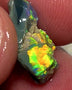 Lightning Ridge Rough Opal 5.25cts Dark Base Carvers Candy High Grade Bright Orange/Yellow Multifires 17x12x8mm WAE2