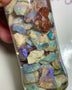 Lightning Ridge colourful knobby material to gamble 230cts 30x8x7 to 6x4x2mm NEW21