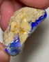 Lightning Ridge Rough Opal 54cts Huge Black/dark Seam formation showing lots nice Blues 35x25x15mm 1345