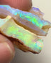 Coober Pedy Gem Seam rough opal Cutters 35.00cts Big Size Gorgeous Bright Multicolour bars  25x20x5 & 25x15x6 mm NSW088