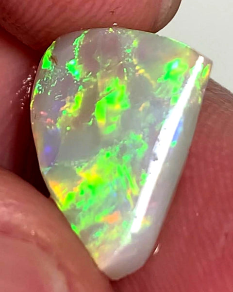 OPAL MONTH SPECIAL Lightning Ridge Rough / Rub /Preform Gem Dark opal Miners Bench® 3.1cts Gorgeous Bright Multifires & Pattern 14x10x3mm WSZ56