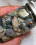 Lightning Ridge Rough Opal Parcel 425cts GAMBLE rough lots colours 25mm to chip size jar5425