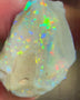 CUTTERS GEM ROUGH Lightning Ridge  47.75cts Bright gorgeous Multicolours to cut & polish 33.00x 18.00x 17.00mm NEW973