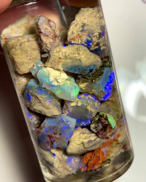 Lightning Ridge Rough Opal Parcel 330cts rough Knobby & Seam formations colour/Multicolours & bars 22x20x15 to 15x10x3mm WAE61