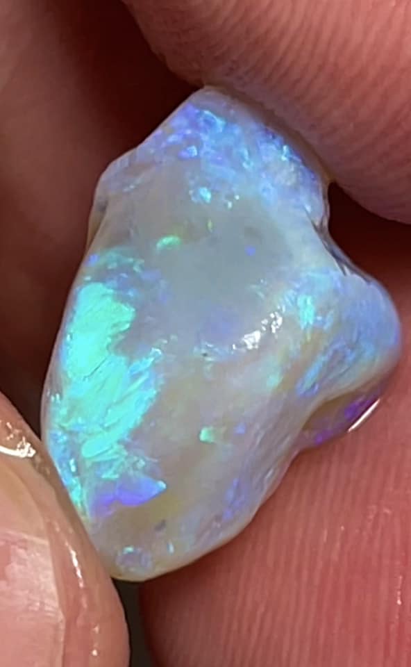 Lightning Ridge Rough Opal 11.2cts Stunning  Cutters Candy® Crystal Knobby High Grade Bright Skin to Skin fires 16x12x10mm MFB33