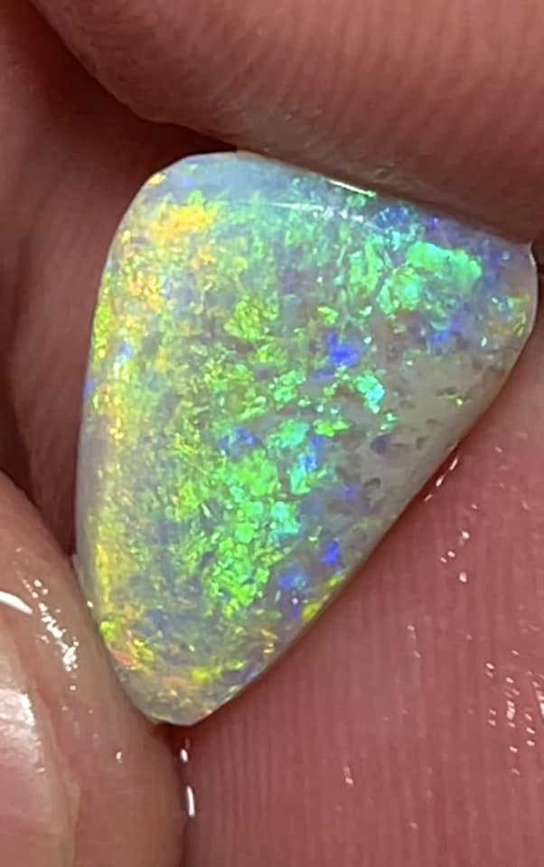 Lightning Ridge Opal Rough/Rub/Preform Dark Base High Grade From the Miners Bench® 2.8cts Lovely  Bright Multi fires 14x10x3mm MFB38