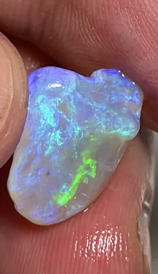 Lightning Ridge Rough Opal 11.2cts Stunning  Cutters Candy® Crystal Knobby High Grade Bright Skin to Skin fires 16x12x10mm MFB33