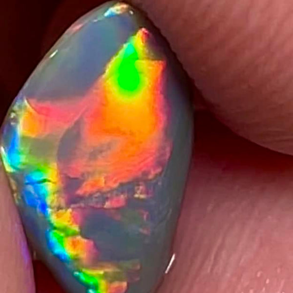 Lightning Ridge Small Opal Rough/Rub/Preform Dark Base Knobby Gem Grade From the Miners Bench® 1.5cts Stunning Bright Multi fires 13x7x2mm MFB48