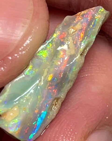 Mulga® Dark Crystal Cutters Seam opal 9cts Stacked Rainbow Bars Latest production details being added soon inbox for info MFB37