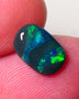 Australian Black Opal Gemstone 1.45cts Gem Grade Mulga® N4 Black Body Tone B4 Brightness Stunning Multifires 10x7x2.5mm UK02