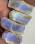 Lightning Ridge Rough Opal Thick Seams Stack cutters 70cts Potential Grade  Lots fires in nice thick bars 18x15x8mm to 15x15x8mm WST11