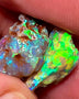 Lightning Ridge 8cts Bright pair of gorgeous Dark base Crystal knobby Opal rough to cut/carve Bright Multicolours 17x9x7mm & 16x7x6mm 1104