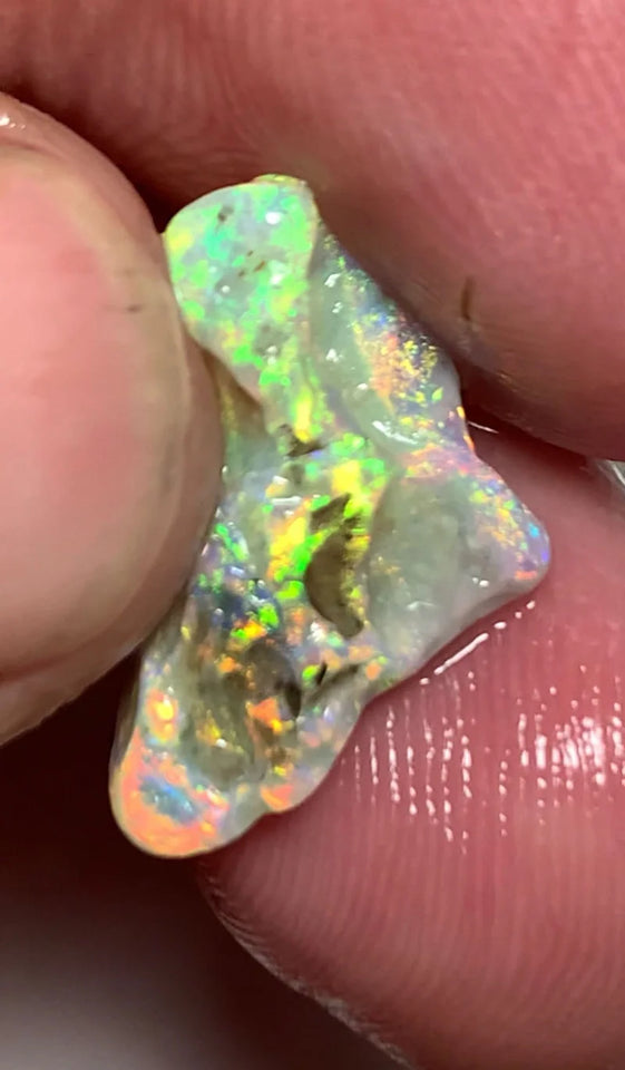 Lightning Ridge Rough Mulga® Crystal Opal Seam Cutters Candy® 4.5cts Exotic & Stunning Bright Cutters Gorgeous Multifires  19x10x5mm WSX78