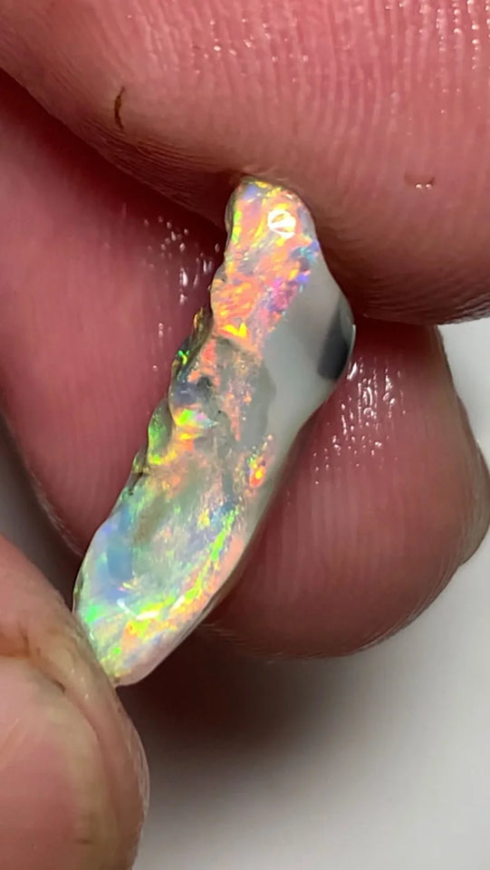 Lightning Ridge Rough Mulga® Crystal Opal Seam Cutters Candy® 4.5cts Exotic & Stunning Bright Cutters Gorgeous Multifires  19x10x5mm WSX78