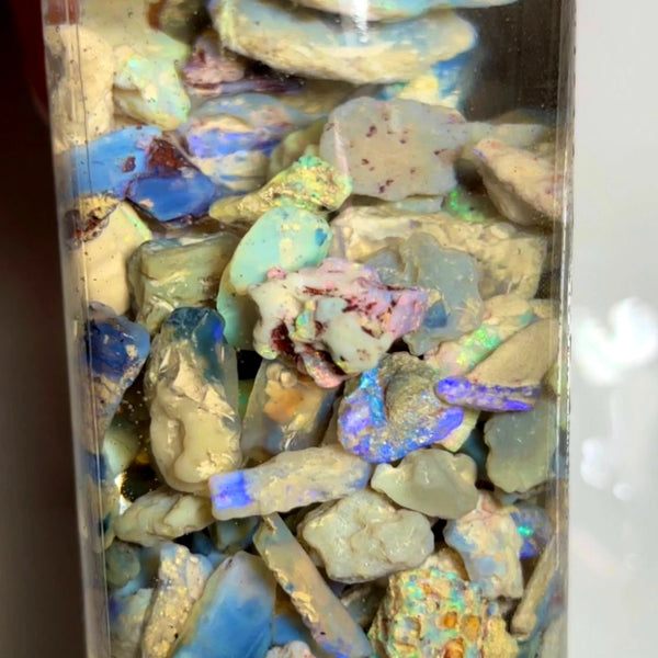 Lightning Ridge Rough Opal Parcel 295cts Colourful Mixed rough lots colour/Multicolours & bars 20x11x10mm 8x7x4mm 1017