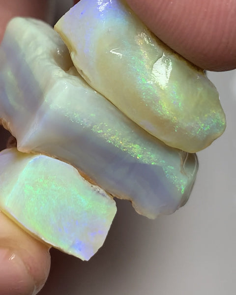 Lightning Ridge Rough Opal Thick Seams Stack cutters 61cts Select Material Lots Bright Stunning Multifires thick bars 25x20x10mm to 20x13x7mm WSU39