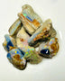 Lightning Ridge Rough Opal Parcel 57cts Stunning colourful material to explore  22x15x12mm to 13x8x6mm WAB15