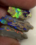 Lightning Ridge Rough Opal 12cts Stunning Stack of Dark base Nice Gamble rough to cut Gorgeous Bright Multicolours 17x11x4 to 15x6x3mm WAE59