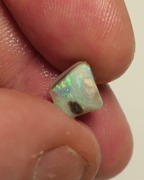 Mintabie Opal 7.2cts Seam rough rub  pair  Bright Multifires in the bar Packed with Potential 12x8x5mm & 8x6xmm 2APR