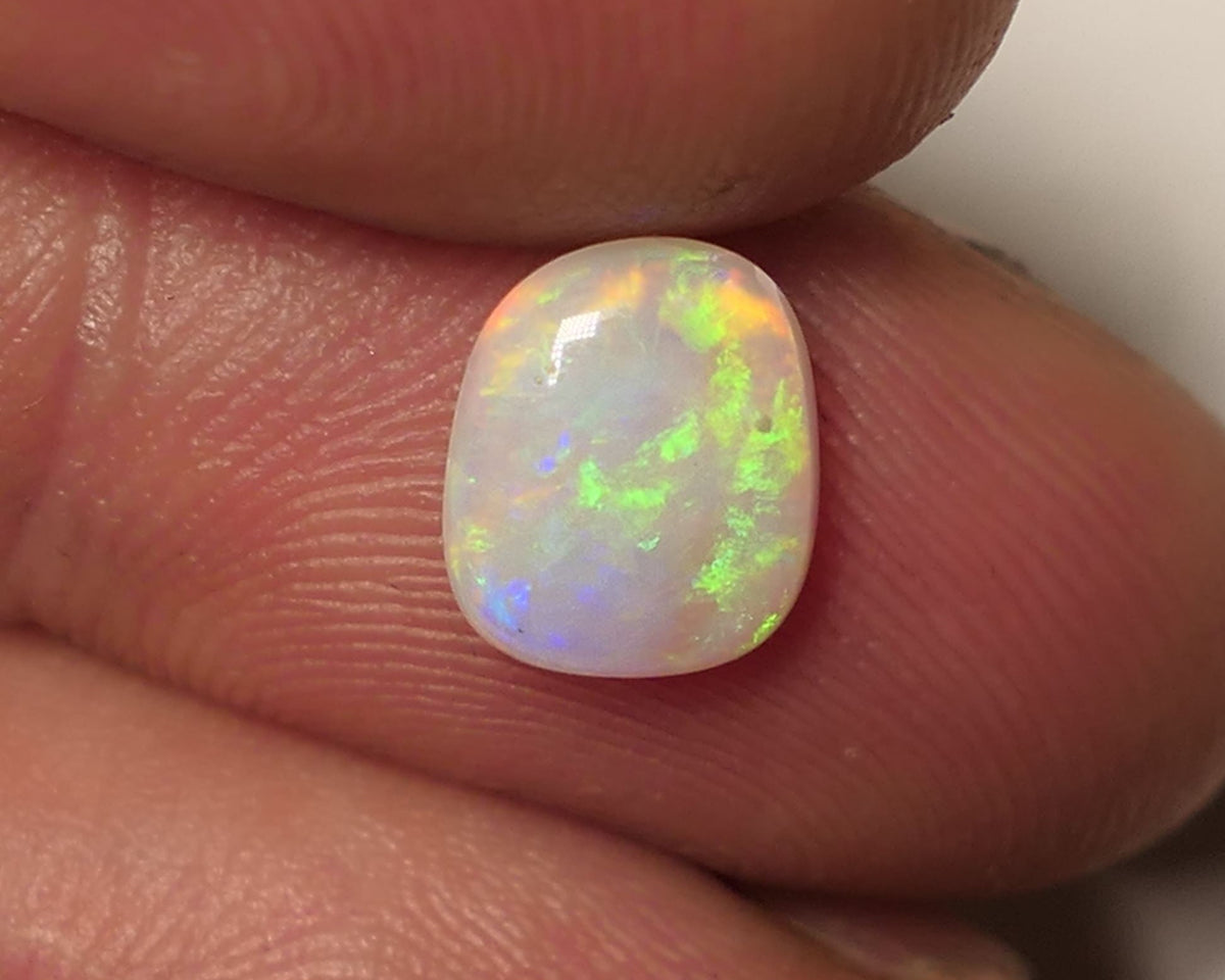 Lightning Ridge Light Opal Gemstone 0.7cts Gem Grade N8 Body Tone B2 Brightness Stunning Vibrant Multifires 8x6x2mm WAC58