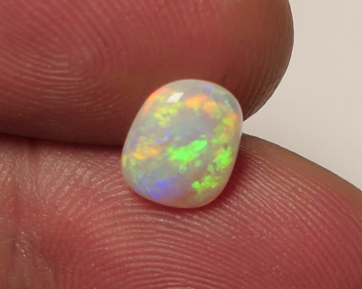 Lightning Ridge Light Opal Gemstone 0.7cts Gem Grade N8 Body Tone B2 Brightness Stunning Vibrant Multifires 8x6x2mm WAC58