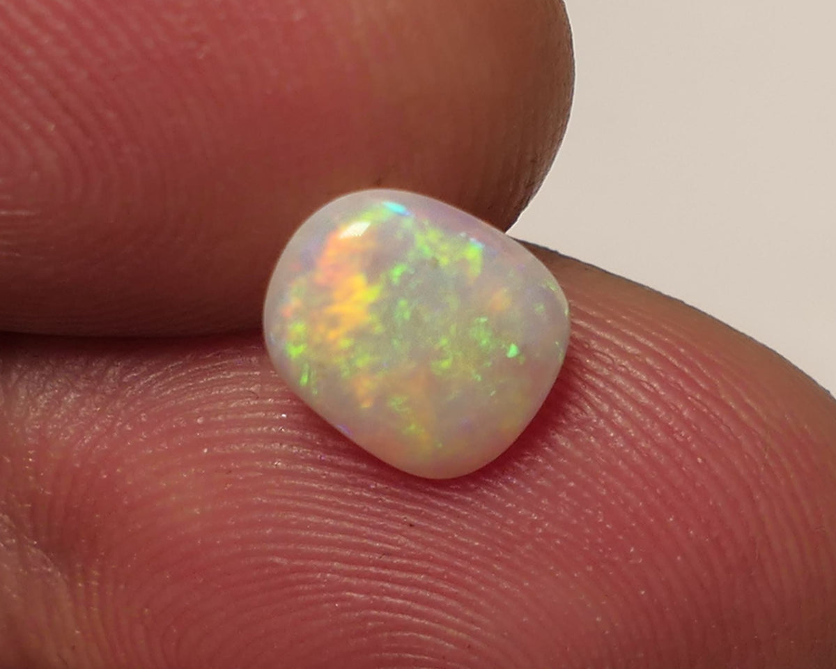 Lightning Ridge Light Opal Gemstone 0.7cts Gem Grade N8 Body Tone B2 Brightness Stunning Vibrant Multifires 8x6x2mm WAC58