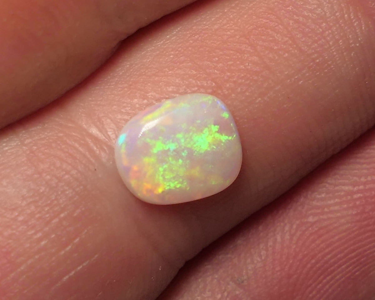 Lightning Ridge Light Opal Gemstone 0.7cts Gem Grade N8 Body Tone B2 Brightness Stunning Vibrant Multifires 8x6x2mm WAC58