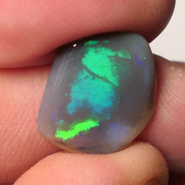 Lightning Ridge Dark Opal Gemstone Big 4.5cts Jewellery Grade  N5 Body Tone B3 Brightness Directional Broad Zones of Vibrant Multifires 15x13x3mm WAC64