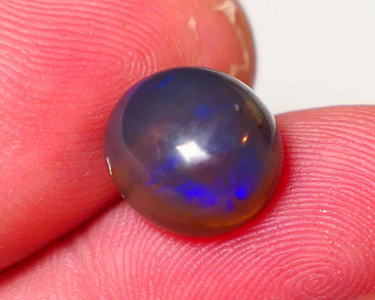 Lightning Ridge Dark Crystal Opal Super High Dome Gemstone 5.75cts Jewellery Grade N5 Body Tone B3 Brightness  Rolling Flash Royal Blues in deep bar 11x10x7mm 0707