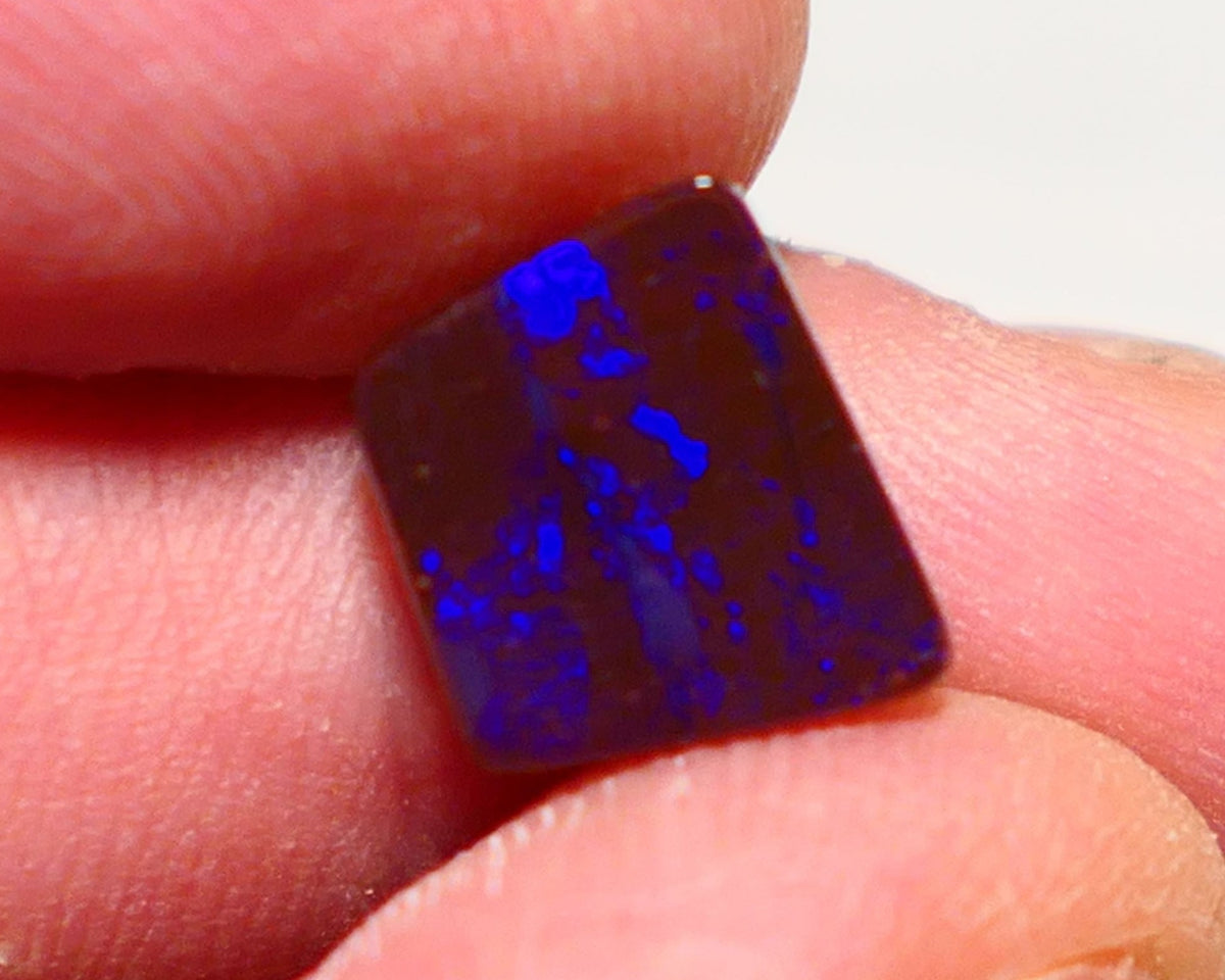 Australian Queensland Boulder opal Polished Gemstone 3.10cts Gem Bright gorgeous blue fires From Winton 11x10x3mm BO009