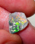 Mulga Rough Opal 1.9cts Stunning Dark Base Seam Vivid Vibrant Very Bright Yellow / Orange Dominant Multi colour fires to Cut / carve & polish 14x12x2.4mm 1133