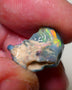 Lightning Ridge Opal Dark Base knobby Rough Rub 5.4cts Gorgeous zone of Bright Orange/Yellow dominant fires 16x13x6mm 1137