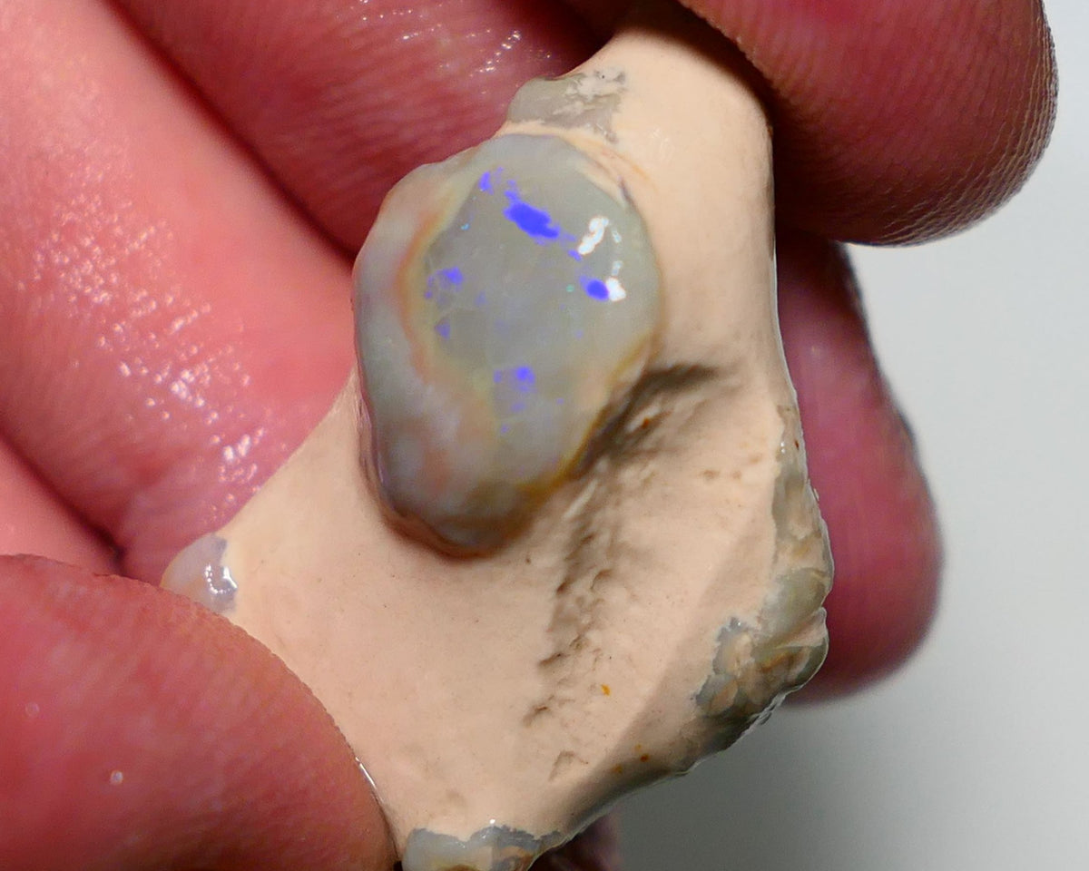 Lightning Ridge Rough Opal 38cts Crystal knobby opal formation showing some colours 30x20x15mm 1408