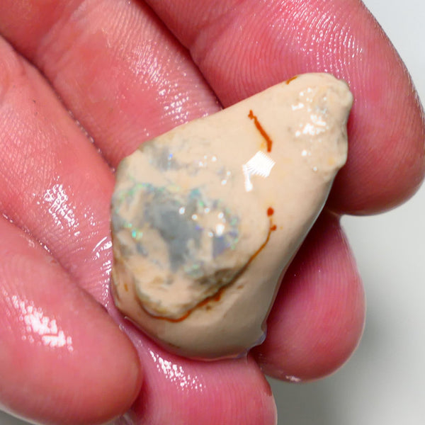 Lightning Ridge Rough Opal 38cts Crystal knobby opal formation showing some colours 30x20x15mm 1408