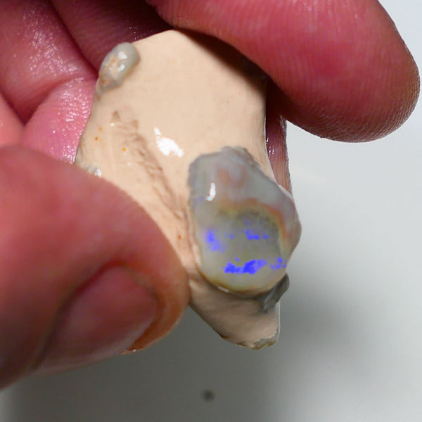 Lightning Ridge Rough Opal 38cts Crystal knobby opal formation showing some colours 30x20x15mm 1408