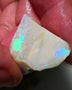 Lightning Ridge Opal Grey Base Big Seam Rough Rub 28cts Stunning Zones of Bright Multi Colours 24x20x10mm 1305