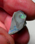 Lightning Ridge Rough Rub Opal 9.25cts Dark Seam showing nice Bright Multifires 17x11x9mm 1309