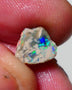 Lightning Ridge Opal Dark Base Crystal Knobby Rough Rub 2.50cts Stunning Bright Multi Colours 10x9x6mm 1304