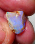 Lightning Ridge Rough Opal 7.50cts Crystal Seam Piece showing nice Bright Blue colours 14x11x9mm 1306