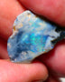 Lightning Ridge Rough Rub Opal 9cts Dark Seam showing Gorgeous Pinfires Pattern 24x17x4mm 1318