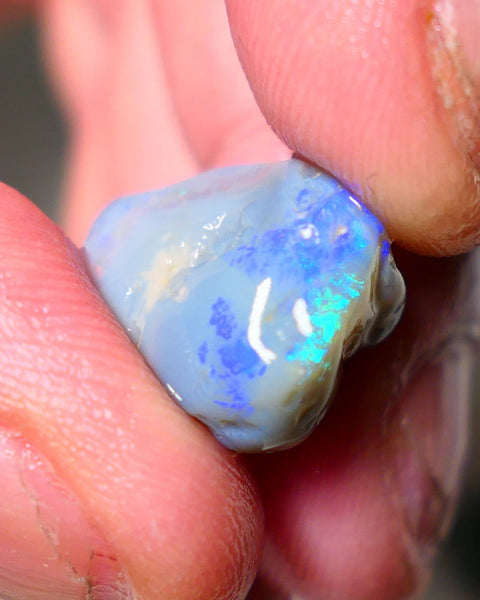 Lightning Ridge Knobby Opal Rough 11.50cts showing nice Bright blues & Greens 16x12x11mm A1508