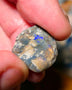 Lightning Ridge Untouched knobby Opal Rough 14cts some blue fires 19x18x9mm A1506