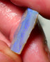 Lightning Ridge Rough Opal 8cts Dark base Seam showing some bright blues colours 21x9x5mm A1526