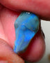 Lightning Ridge Rough Opal 5.75cts Dark Base Seam showing Nice bright blues colours 18x8x7mm NS047