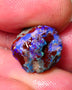 Lightning Ridge Rough Opal 7.75cts Dark Base Gamble Knobby formation Gorgeous blue fires 14x14x9mm Auction NS106