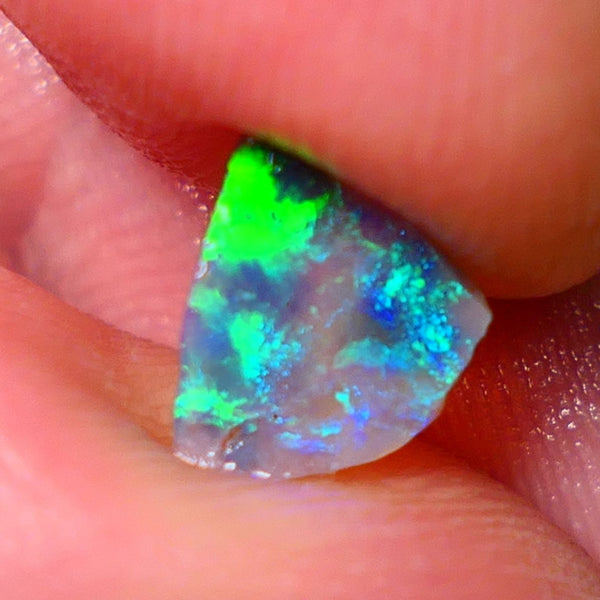 Mulga® Rough Rub Opal 0.50cts Dark Crystal Base Seam Totally Amazing Bling Brightness electric Multifires Suits Inlay 9x6x1mm NSW023