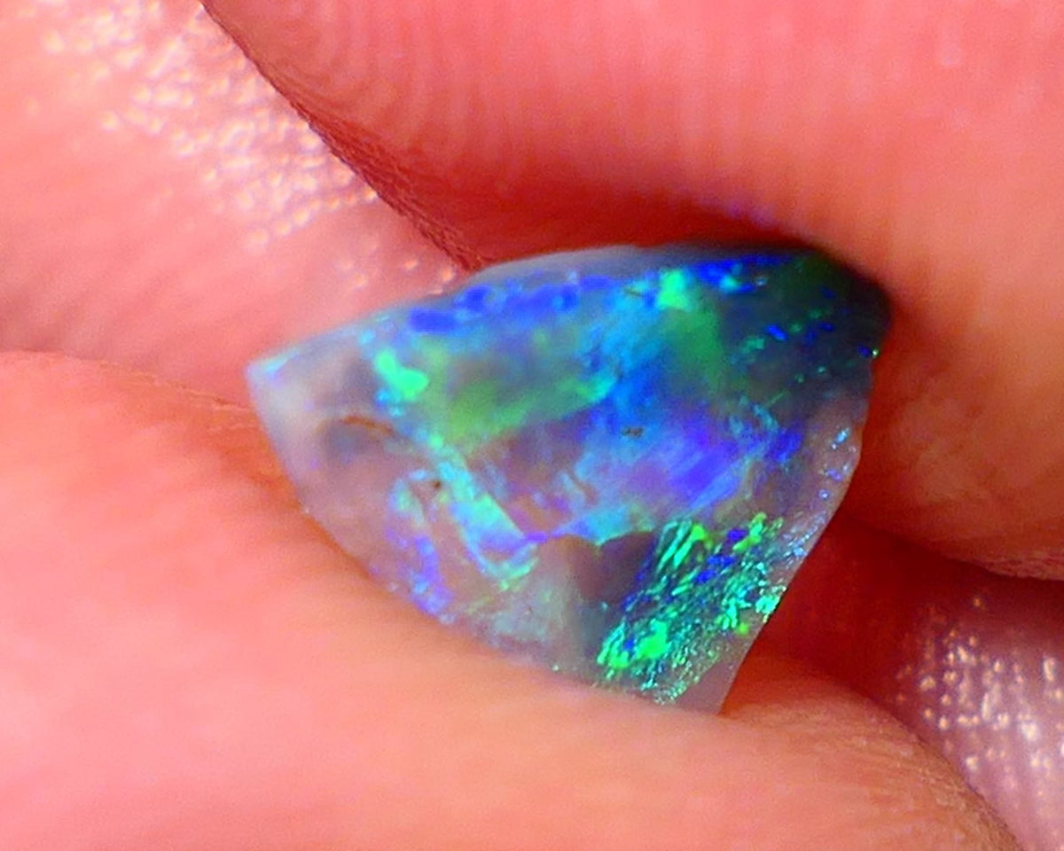 Mulga® Rough Rub Opal 0.50cts Dark Crystal Base Seam Totally Amazing Bling Brightness electric Multifires Suits Inlay 9x6x1mm NSW023